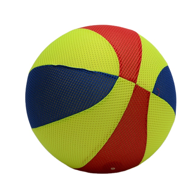Diameter 16'' Polyester Outer Skin Net Cloth Ball Beach Ball Toy Football