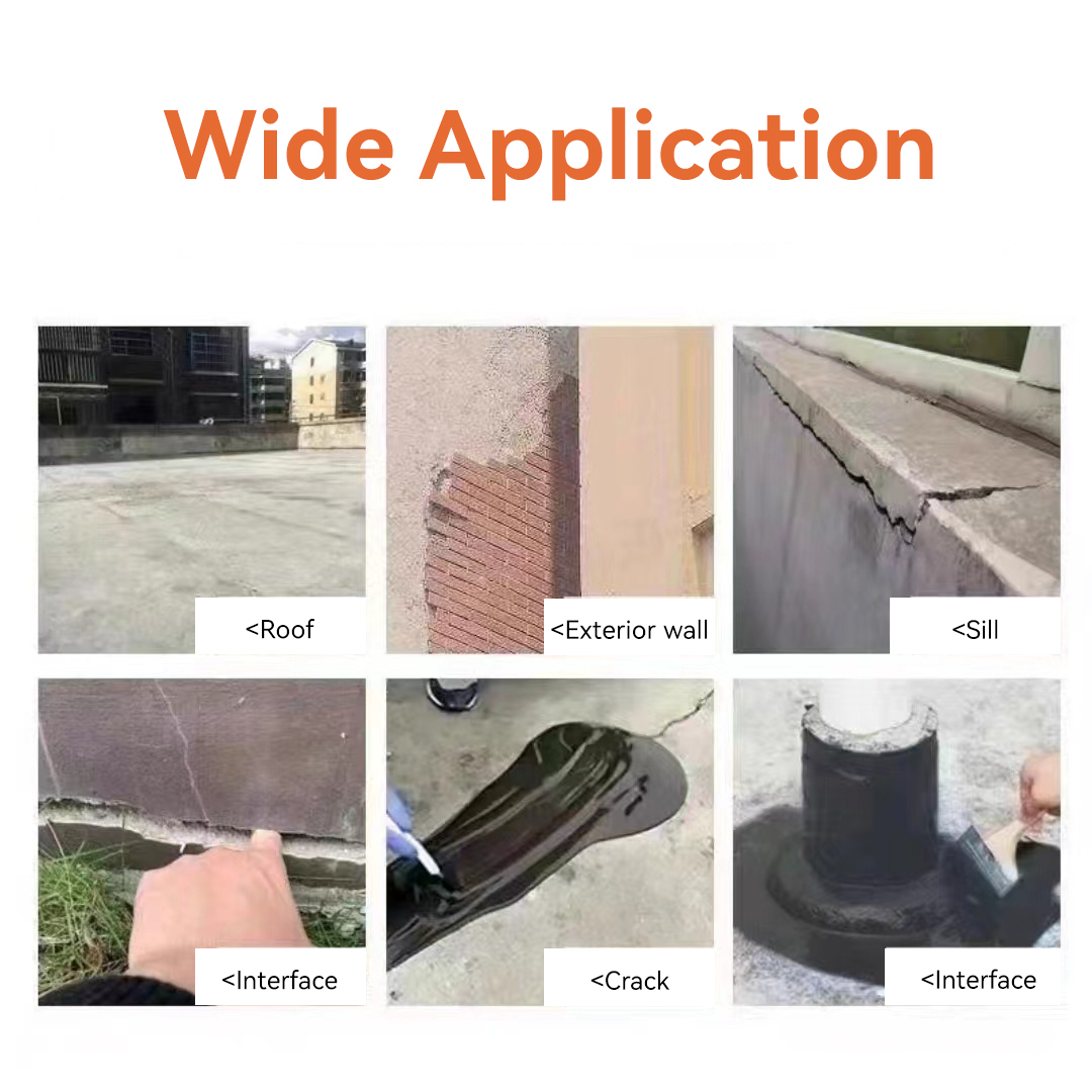 Roll Application Concrete Waterproofing Chemical Lasting Protection Liquid Roof Coating