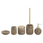 Dark Emperado Marble Bathroom Accessories Set Ball Shape Marble Toothbrush