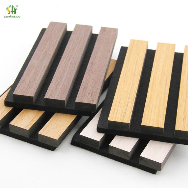 Spot Goods Durable Materials Natural Oak Wall Panels Anti-Scratch Acoustic Wall