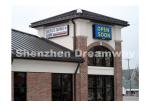 P10 Outdoor Digital Led Signs 1440mm x 480 mm Screen Steel Cabinet