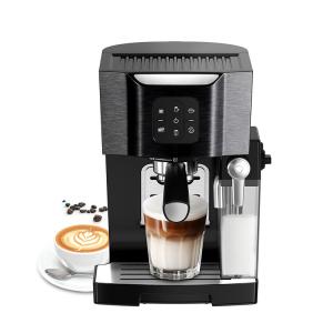 China Espresso Coffee Machine With Milk Frother Tank Stainless Steel wholesale