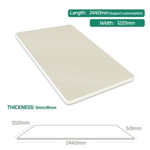 China 8 Mm Interior Decoration Bamboo Wood Fiber Wall Panel Fireproof Skin Feeling Wood Veneer wholesale