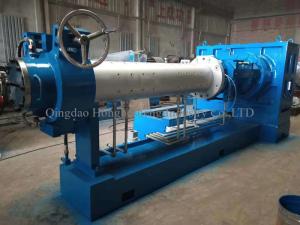 China Cold Feed Vacuum Rubber Extruding Machine Single Compound Microwave Vulcanization wholesale