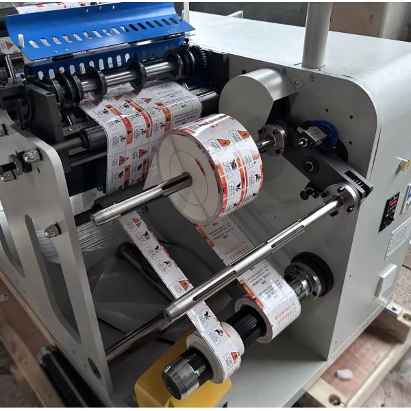 Automatic Turret Type Rewinder Paper Slitter Cut Rewinder Machine For Blank Lables