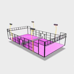 China Weatherproof Padel Tennis Courts Modern Synthetic Standard Size wholesale