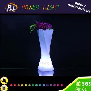 China Home Furniture Decorative Lighting Vase Plastic LED Flower Vase wholesale
