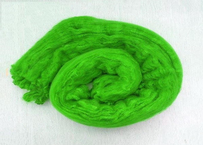 Dope Dyed Polyester Tow , 100% Solid Polyester Raw Material Cutting Into PSF