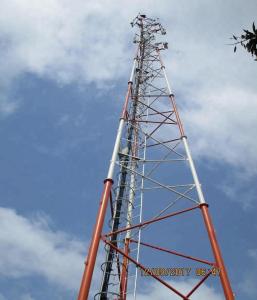 China Three Legged Tubular Communication 10m Lattice Steel Towers wholesale