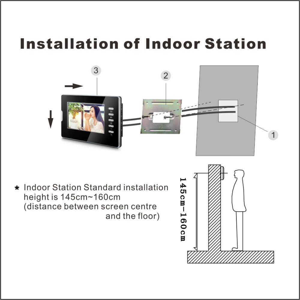 CK-70A@ Manufacturer 7 Inch Rfid ID Unlocking Video Door Phone Intercom System Smart Home Door phone