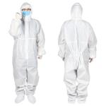 White Non Woven Hospital Protective Isolation Clothing
