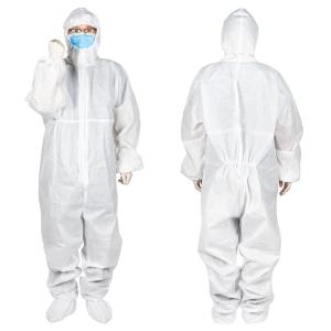 China White Non Woven Hospital Protective Isolation Clothing wholesale