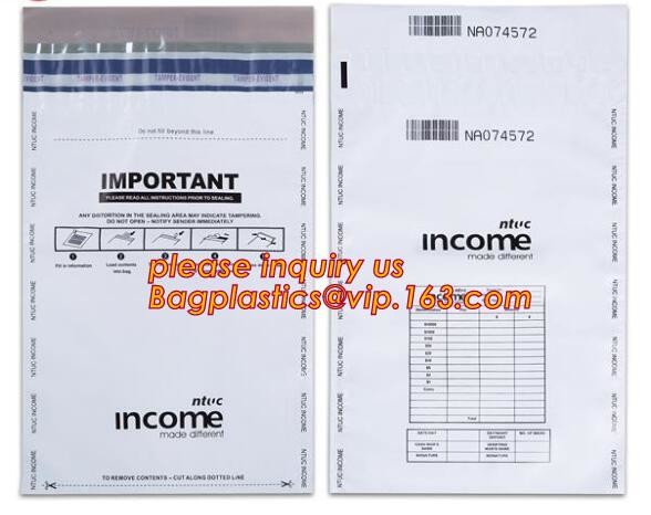 security deposit bags bank deposit bags cash deposit bags, general bank plastic deposit bags supply, Coin and Bank Note