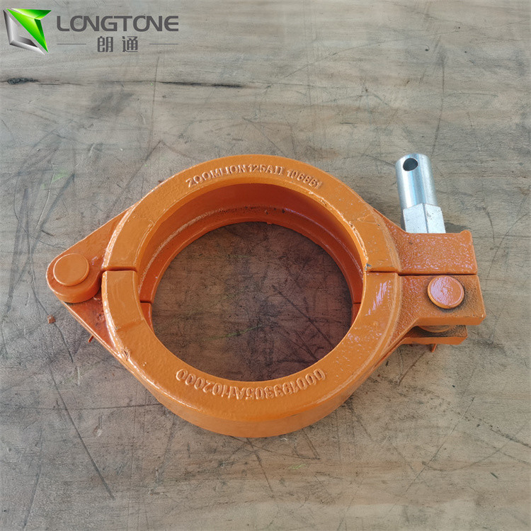 Concrete Pump Pipe Quick Release Clamp 5 inch For Schwing Putzmeister