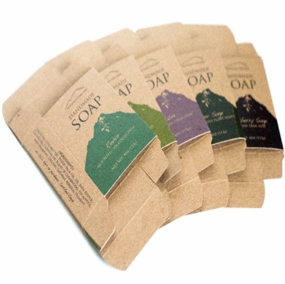 350gsm Brown Kraft Paper Custom Printed Cosmetic Boxes For Soap Package