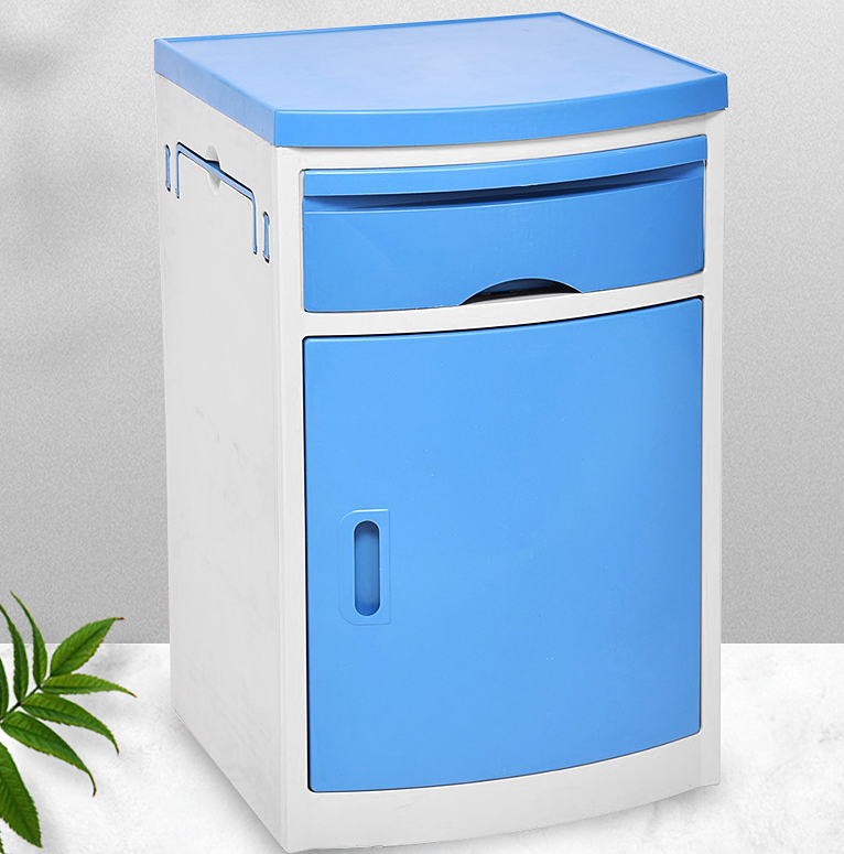 Medical ABS Thickened Plastic Hospital Bedside Cabinet in Customized Color for General
