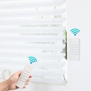 China Resist ultraviolet rays smart Wifi Tubula motorintelligent electric Shangri-La Roller Blinds motroized light adjustable wholesale