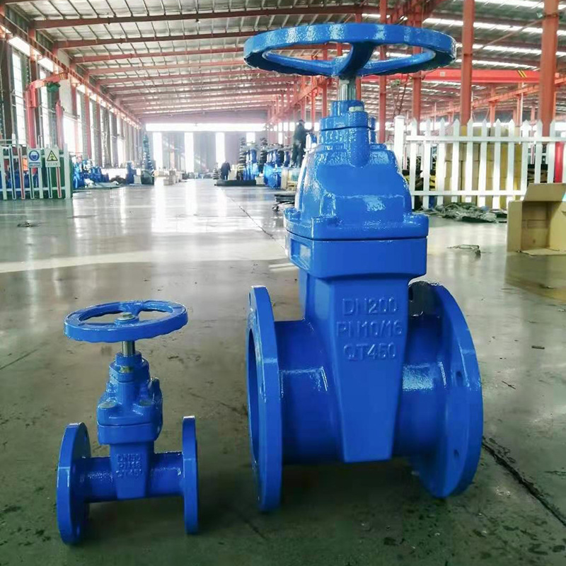 General Manual Gate Valve with Ductile Cast Iron GGG50 Hand Wheel Resilient Seated Water Seal DIN Pn10 Pn16 OEM Supported