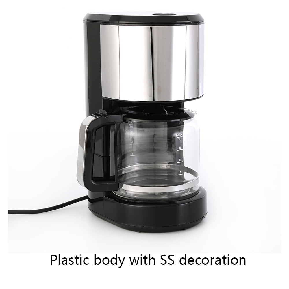 Stainless Steel Electric Drip Coffee Pot Decoration For 10 Cups