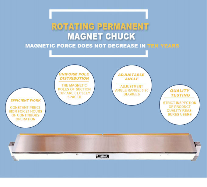 15*30cm Rotary Permanent Magnetic Chuck For Cylindrical Grinder