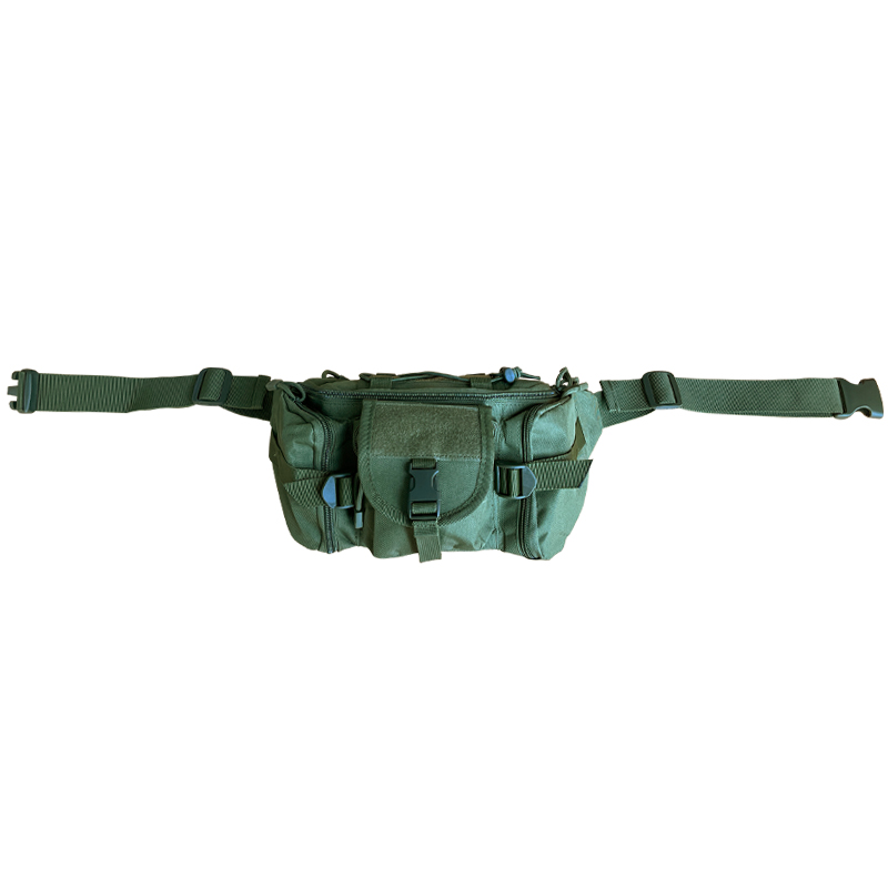 Interior Compartment Green Color Multi Function Waist Bag with Characters Pattern Type