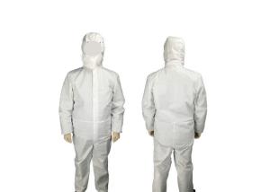 China Chemical Resistant Medical Protective Clothing One Piece Zip For Easy Access wholesale
