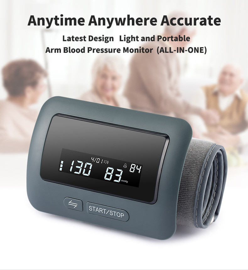 Arm Type Integrated Blood Pressure Monitor With BT Big Screen One Key To Test