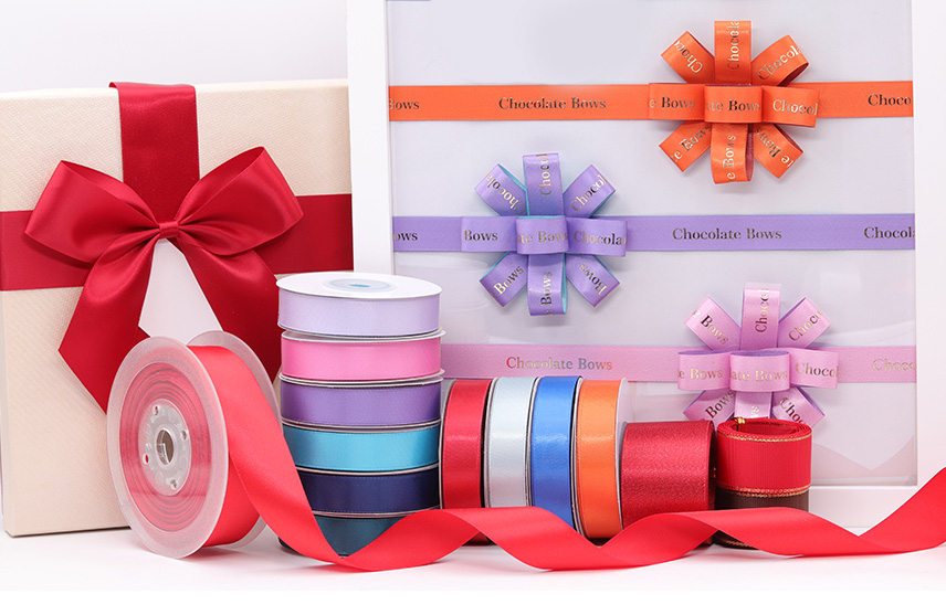 8 Inch Hair Bow Ribbon Grosgrain Fabric Multi Colour Double Face Style