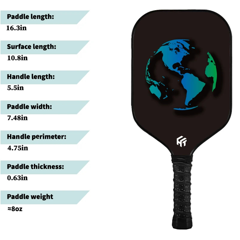 Customize Your Pickleball Racket with 16mm Thick PP Honeycomb Core and 3K Carbon Fiber