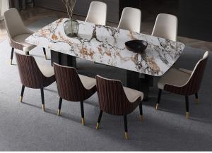 China Fashion Clean Easily Luxury Marble Dining Table wholesale