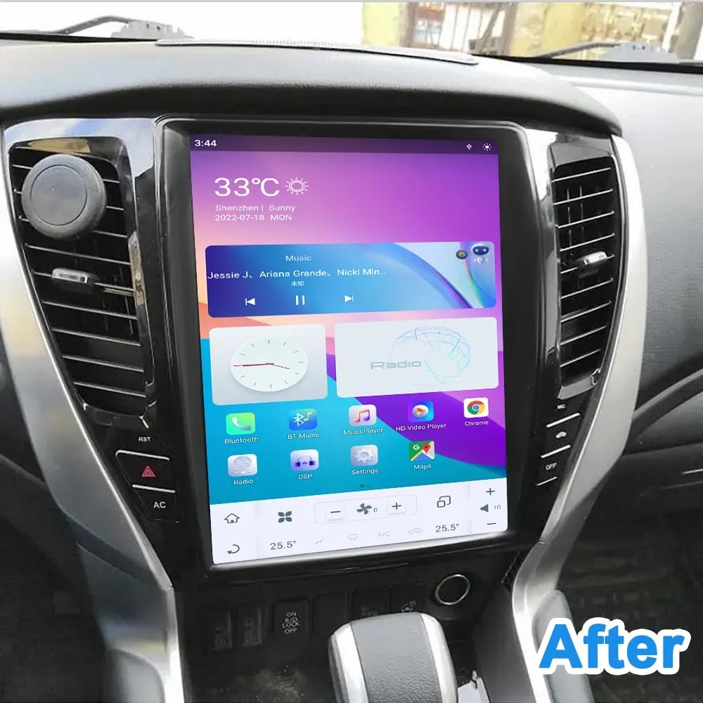 Android 13 Touch Screen Car DVD Player 12.1" For Mitsubishi Pajero 2020+
