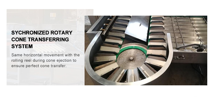 Stainless Steel Multi Function Sugar Cone Baking Machine PLC Control