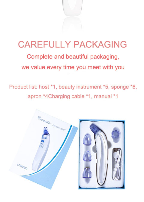 Eco Friendly Electric Blackhead Remover Vacuum Pore Cleaner Device For Home Use