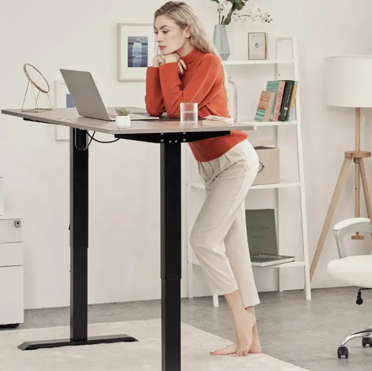 Electric Standing Desk Metal Adjustable Height Sit Stand Desk for Improved Work Habits
