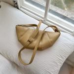 Lady Korean Shoulder Messenger Bag All Seasons Cute Dumpling Bag PU Leather Moon