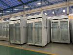 Refrigerator Promotional Double Door Fridge With Glass Door Commercial Beverage