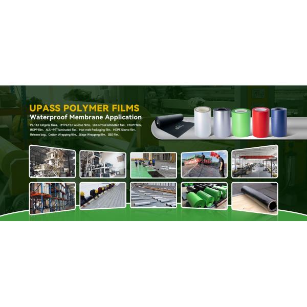 HDPE Cross Laminated Film Plastic Surface Material for Self-Adhesive Polymer Modified Bitumen Waterproof Roofing Membrane