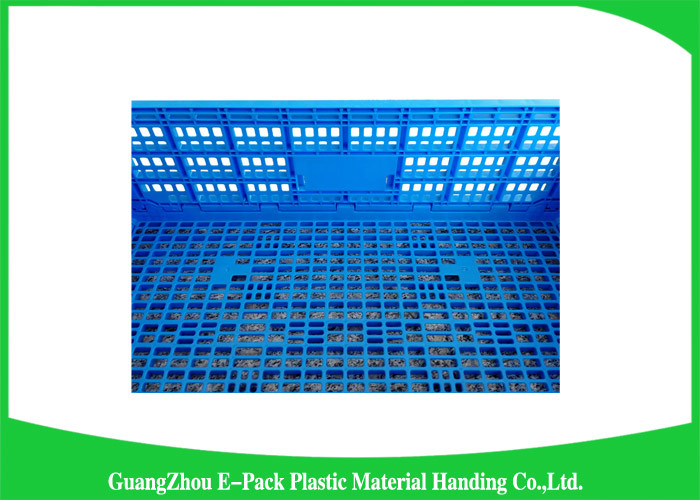 Household Stackable Folding Plastic Crates Space Saving Convenience Stores