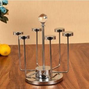 China Silver 360 Degree Rotation 304SS Cup Holder Stand wholesale