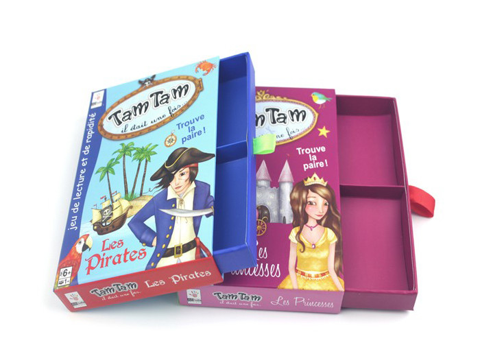 Eco Friendly Pink Cardboard Drawer Box For Display Off Set Printing Service