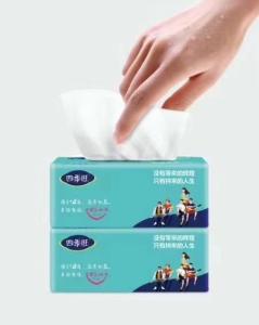 China Pop up tissue Asian tissue Soft pack bag facial tissue 210sheets, 70pulls wholesale