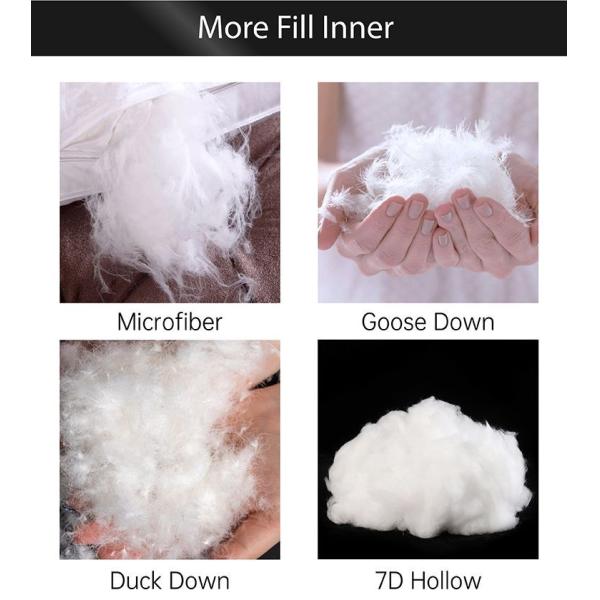 100% Cotton Soft Hotel Pillows Duck Feather Comfortable And High Durability