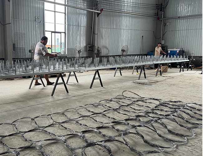 Galvanized Iron Wire Tanks Reduces Mobility Tank Barrier Net Mesh