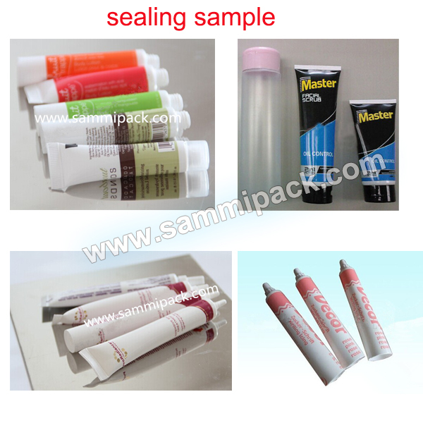Tabletop Ultrasonic Cutting And Sealing Machine , Cosmetic Tube Sealer With Date Printer