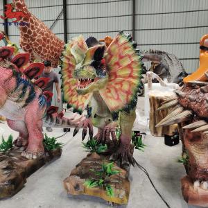 China Theme Park Dinosaur Park Rides , Artificial Walking Dinosaur Rides wholesale