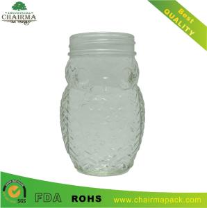 China 450ml Owl Shape Glass Mason Jar wholesale