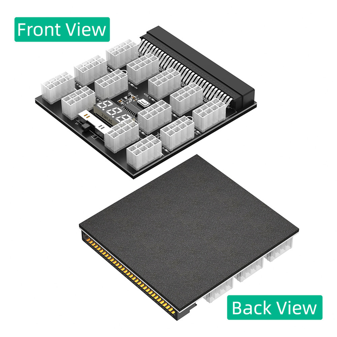 Used for HP power ATX 13x 6Pin/8Pin Power Supply Breakout Board Adapter Converter 12V with Digital Display