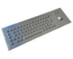 Industrial Stainless Steel Metal Keyboard Panel Mounted IP65 / IK07 Protection