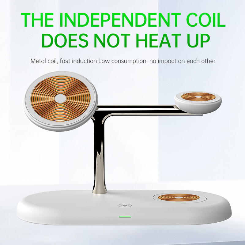 T256 Magnetic Wireless Charger with LED Night Light and Touch Switch Charging Distance 8mm