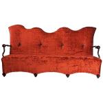 Nordic Leisure Wave Shape Two Seat Hotel Room Sofa Colorful Fabric Wooden Frame